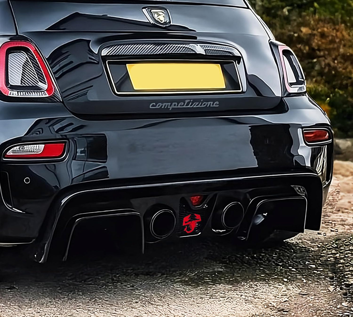 Abarth 500 / 595 / 695 Scorpion diffuser emblem